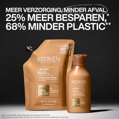 Redken Haircare All Soft Shampoo Refill Pouch 500ml