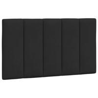 Bedframe met hoofdeinde fluweel zwart 80x200 cm - thumbnail