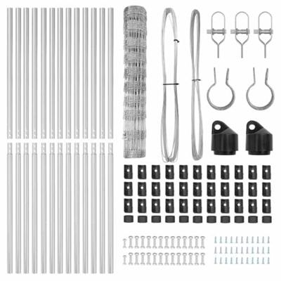 Weidehekwerk Zilver 25 x 1 m Gegalvaniseerd staal