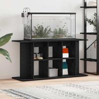 VidaXL Aquariumstandaard zwart eiken 120x40x60 cm bewerkt hout - thumbnail