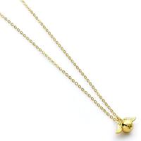 Harry Potter Necklace Golden Snitch Charm (Golden Tone) - thumbnail