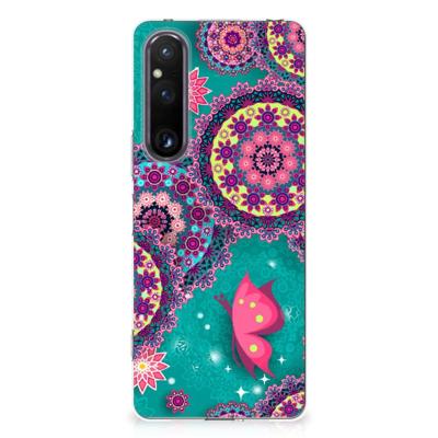Sony Xperia 1 V | Hoesje maken | Cirkels en Vlinders Sony Xperia 1 V | Hoesje maken | Cirkels en Vlinders
