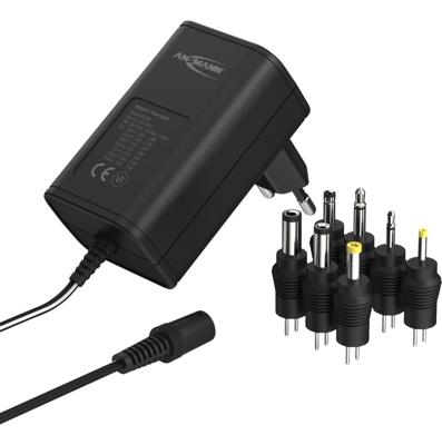 Ansmann 1201-0022 Stekkernetvoeding, instelbaar 12 V/DC, 9 V/DC, 7.5 V/DC, 6 V, 4.5 V/DC, 3 V 600 mA 7.20 W Ansmann 1201-0022 Stekkernetvoeding, instelbaar 12 V/DC, 9 V/DC, 7.5 V/DC, 6 V, 4.5 V/DC, 3 V 600 mA 7.20 W