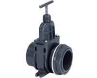 VDL PVC Schuifkraan 110mm - Waterbeheer, Lekvrij Design, Eenvoudige Bediening & Blokkering - thumbnail