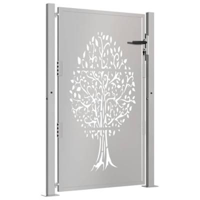 Poort 105x155 cm boomontwerp cortenstaal