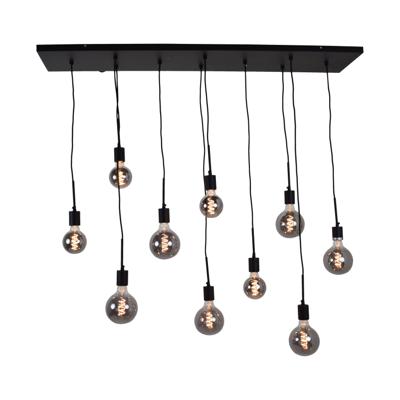 Urban Interiors Hanglamp 'Bulby' 10-lamps, kleur Zwart Urban Interiors Hanglamp 'Bulby' 10-lamps, kleur Zwart