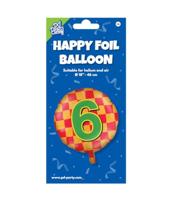 Paperdreams Happy folie ballon - 6 jaar - thumbnail