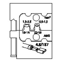 Gedore 8140-10 1830643 Krimpinzetstuk Platte insteekhulzen 0.5 tot 2.5 mm² - thumbnail