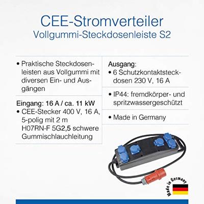 AS Schwabe S2 60854 Bouwstroomverdeler 400 V 16 A
