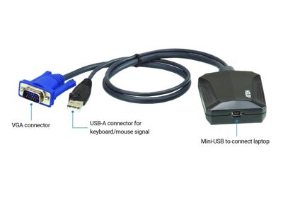 ATEN CV211 laptop USB consoleadapter ATEN CV211 laptop USB consoleadapter