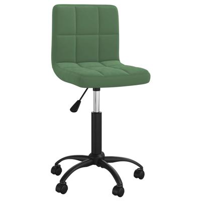 Kantoorstoel draaibaar fluweel donkergroen
