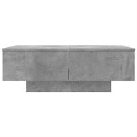 Salontafel 90x60x31 cm spaanplaat betongrijs - thumbnail