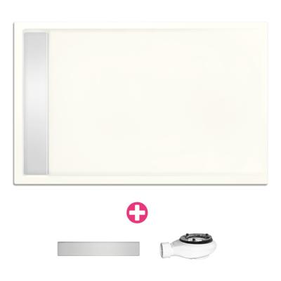 Douchebak Rechthoek Zelfdragend Easy Tray 110x80x5cm Mat Wit