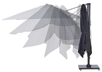 Hawaii zweefparasol 300x300 cm. - Donker grijs