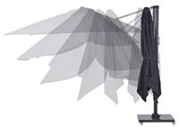 Hawaii zweefparasol 300x300 cm. - Donker grijs - thumbnail