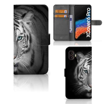 Samsung Galaxy Xcover 6 Pro | Telefoonhoesje | Met pasjeshouder | Tijger