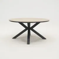 Edison tafel Ø148 cm zwart/teak - thumbnail
