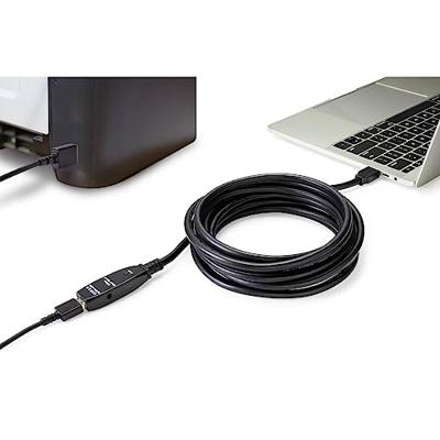 Renkforce RF-4598346 USB-kabel USB 3.2 Gen1 USB-A stekker, USB-A bus 10.00 m Zwart