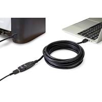 Renkforce RF-4598346 USB-kabel USB 3.2 Gen1 (USB 3.0 / USB 3.1 Gen1) USB-A stekker, USB-A bus 10.00 m Zwart - thumbnail