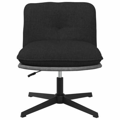 Kantoorstoel draaibaar stof zwart