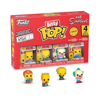 The Simpsons Funko Bitty Pop! 4-Pack: Bart Simpson / Mr. Burns / Krusty the Clown / Chase Figuur