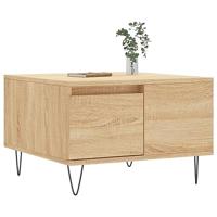 Salontafel 55x55x36,5 cm bewerkt hout sonoma eikenkleurig - thumbnail