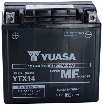 YUASA batterij "ytx14 / ytx14-bs". battery ytx14 agm