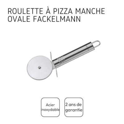 Set van 2 houten pizza- en tarte flambéeplanken en pizzasnijder van roestvrij staal - FACKELMANN - 30 cm