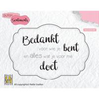 Nellie's Choice • clear stempel nederlands bedankt voor wie je bent….. - thumbnail