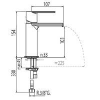 Wastafelkraan Waterval Loft-Tres Tres - thumbnail