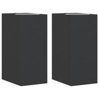 VidaXL Buitenwandlampen 2 st gegoten aluminium zwart - thumbnail