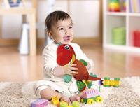 Clementoni baby pluchen knuffel dinosaurus - thumbnail