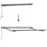 VidaXL Inklapbaar zonnescherm multikleur 350 x 200 cm stof - thumbnail