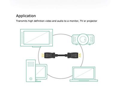 Akasa AK-CBDP23-30BK DisplayPort kabel 3 m Zwart