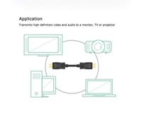 Akasa AK-CBDP23-30BK DisplayPort kabel 3 m Zwart - thumbnail