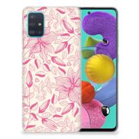 Samsung Galaxy A51 | TPU Case | Pink Flowers - thumbnail