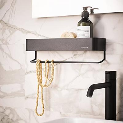 Wandrek met handdoekrek Sealskin Brix 35 cm Zwart