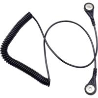 Quadrios ESD-aardingskabel 1.80 m Drukknop 4 mm - thumbnail