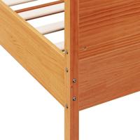 Bedframe zonder matras massief grenenhout wasbruin 140x200 cm - thumbnail