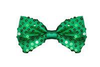 Strikje pailletten luxe groen - thumbnail