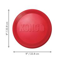 KONG FLYER FRISBEE ROOD 23X23X3 CM - thumbnail