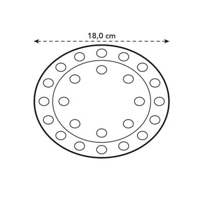Elho floorprotector rond onderzetter 18 cm transparant - thumbnail