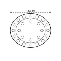 Onderzetter Floorprotector d18cm Transparant - thumbnail