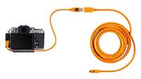Tether Tools USB-kabel USB-A stekker, USB-C stekker 0.50 m Oranje 90° haaks naar rechts TET-CUCRT02-ORG - thumbnail