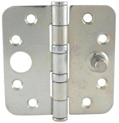 Ivana veiligheids kogelscharnier - SKG** - 89x89x3mm - afgerond - verzinkt (ongemonteerd)
