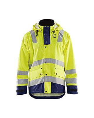 Blåkläder Regenjas High-Vis LEVEL 2 43022003 | High-Vis Geel/Marineblauw | Maat XL - 7330509570463 Blåkläder Regenjas High-Vis LEVEL 2 43022003 | High-Vis Geel/Marineblauw | Maat XL - 7330509570463