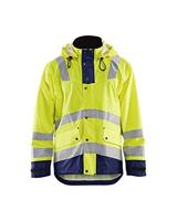 Blåkläder Regenjas High-Vis LEVEL 2 43022003 | High-Vis Geel/Marineblauw | Maat XL - 7330509570463 - thumbnail