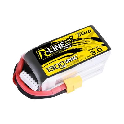Tattu LiPo accupack 22.2 V 1300 mAh Aantal cellen: 6 120 C Softcase XT60