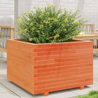 VidaXL Plantenbak 70x70x49,5 cm massief grenenhout wasbruin - thumbnail