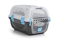 Beeztees Transportbox Rhino, 51 x 34, 5 x 33 cm, grijs/blauw - thumbnail